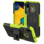 Samsung Galaxy A30 Green Heavy Duty Tough Kickstand Shockproof Rugged Case