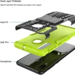 Samsung Galaxy A30 Green Heavy Duty Tough Kickstand Shockproof Rugged Case - Image 3