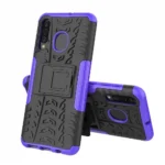 Samsung Galaxy A30 Purple Heavy Duty Tough Kickstand Shockproof Rugged Case - Image 3