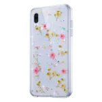 Samsung Galaxy A30 Pink Dry Flower Glitter TPU Shockproof Protective Case - Image 5