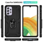 Samsung Galaxy A33 5G Black Magnetic Ring Rugged Shockproof Case Cover - Image 6