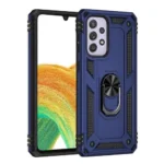 Samsung Galaxy A33 5G Navy Blue Magnetic Ring Rugged Shockproof Case Cover - Image 2