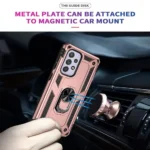 Samsung Galaxy A33 5G Rose Gold Magnetic Ring Rugged Shockproof Case Cover - Image 5
