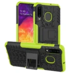 Samsung Galaxy A50 Green Heavy Duty Tough Kickstand Shockproof Rugged Case - Image 2
