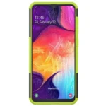 Samsung Galaxy A50 Green Heavy Duty Tough Kickstand Shockproof Rugged Case - Image 4