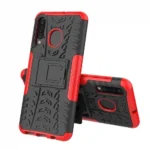 Samsung Galaxy A50 Red Heavy Duty Tough Kickstand Shockproof Rugged Case - Image 3