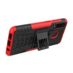 Samsung Galaxy A50 Red Heavy Duty Tough Kickstand Shockproof Rugged Case - Image 4