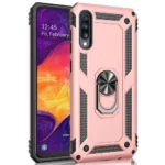 Samsung Galaxy A50 Rose Gold Shockproof Magnetic Car Mount Ring Case