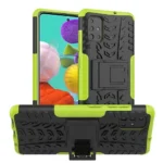 Samsung Galaxy A51 Green Heavy Duty Tough Kickstand Shockproof Rugged Case - Image 2