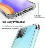 Samsung Galaxy A52 Crystal Clear Transparent TPU Bumper Shockproof Case - Image 4