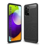 Samsung Galaxy A52 Black Matte Carbon Fiber Heavy Duty Rugged Shockproof Case - Image 6