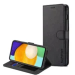 Samsung Galaxy A52  Wallet Leather Flip Case Black Magnetic - Image 2