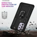 Samsung Galaxy A53 5G Black Magnetic Ring Rugged Shockproof Heavy Duty Protective Case Cover - Image 4