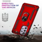 Samsung Galaxy A53 5G Red Magnetic Ring Rugged Shockproof Heavy Duty Protective Case Cover - Image 3