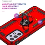 Samsung Galaxy A53 5G Red Magnetic Ring Rugged Shockproof Heavy Duty Protective Case Cover - Image 4