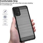 Samsung Galaxy A53 5G Black Shockproof Heavy Duty Rugged Matte Carbon Fiber Case Cover - Image 5