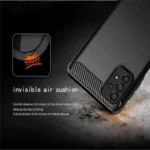 Samsung Galaxy A53 5G Black Shockproof Heavy Duty Rugged Matte Carbon Fiber Case Cover - Image 6