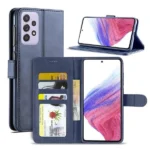 Samsung Galaxy A53 5G Navy Blue Wallet Flip Leather Card Slots Magnetic Stand Case Cover