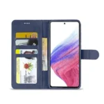 Samsung Galaxy A53 5G Navy Blue Wallet Flip Leather Card Slots Magnetic Stand Case Cover - Image 4