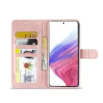 Samsung Galaxy A53 5G Rose Gold Wallet Flip Leather Card Slots Magnetic Stand Case Cover - Image 3