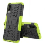 Samsung Galaxy A70 Green Heavy Duty Tough Kickstand Shockproof Rugged Case Cover - Image 3