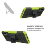 Samsung Galaxy A70 Green Heavy Duty Tough Kickstand Shockproof Rugged Case Cover - Image 5