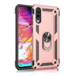 Samsung Galaxy A70 Rose Gold Shockproof Magnetic Car Mount Ring Case Cover - Image 2