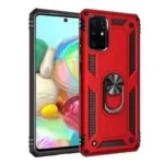 Samsung Galaxy A70 Red Shockproof Magnetic Car Mount Ring Case Cover