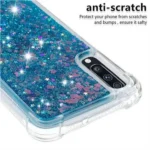 Samsung Galaxy A70 Blue Smart Shockproof Dynamic Liquid Bumper Glitter Stars Case Cover - Image 4