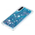 Samsung Galaxy A70 Blue Smart Shockproof Dynamic Liquid Bumper Glitter Stars Case Cover - Image 5