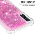 Samsung Galaxy A70 Pink Smart Shockproof Dynamic Liquid Bumper Glitter Stars Case Cover - Image 4