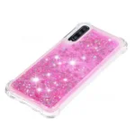 Samsung Galaxy A70 Pink Smart Shockproof Dynamic Liquid Bumper Glitter Stars Case Cover - Image 5