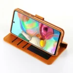 Samsung Galaxy A71 Brown  Wallet Leather Flip Stand Magnetic Case Cover - Image 4