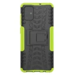 Samsung Galaxy A71 Green Heavy Duty Tough Kickstand Shockproof Rugged Case Cover - Image 3