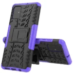 Samsung Galaxy A71 Purple Heavy Duty Tough Kickstand Shockproof Rugged Case Cover - Image 3