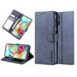 Samsung Galaxy A71 Navy Blue  Wallet Leather Flip Stand Magnetic Case Cover