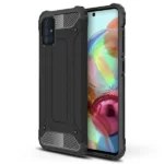 Samsung Galaxy A71 Black Shockproof Heavy Duty Rugged Armour Case Cover