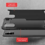 Samsung Galaxy A71 Black Shockproof Heavy Duty Rugged Armour Case Cover - Image 3