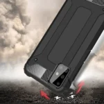 Samsung Galaxy A71 Black Shockproof Heavy Duty Rugged Armour Case Cover - Image 4
