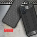 Samsung Galaxy A71 Black Shockproof Heavy Duty Rugged Armour Case Cover - Image 5