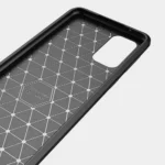 Samsung Galaxy A72 Black Shockproof Heavy Duty Rugged Matte Carbon Fiber Case Cover - Image 3