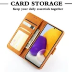 Samsung Galaxy A72 Rose Gold  Wallet Leather Card Holder Flip Magnetic Case Cover - Image 7