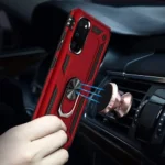 Note 20 Magnetic Ring Case – Red Rugged Shockproof Cover - Image 3