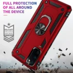 Note 20 Magnetic Ring Case – Red Rugged Shockproof Cover - Image 4