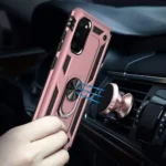 Note 20 Magnetic Ring Case – Rose Gold Rugged Shockproof Cover - Image 3