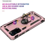 Note 20 Magnetic Ring Case – Rose Gold Rugged Shockproof Cover - Image 5