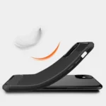 Note 20 Rugged Case – Black Matte Carbon Fiber Protective Cover - Image 3