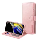 Samsung Galaxy Note 9 SupRShield Wallet Leather Card Holder Flip Protective Shockproof Magnetic Case Cover – Rose Gold