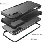 Samsung Galaxy S22 Plus Adventure Rugged Case – Black - Image 3
