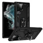 Samsung Galaxy S22 Ultra Magnetic Ring Rugged Case – Black